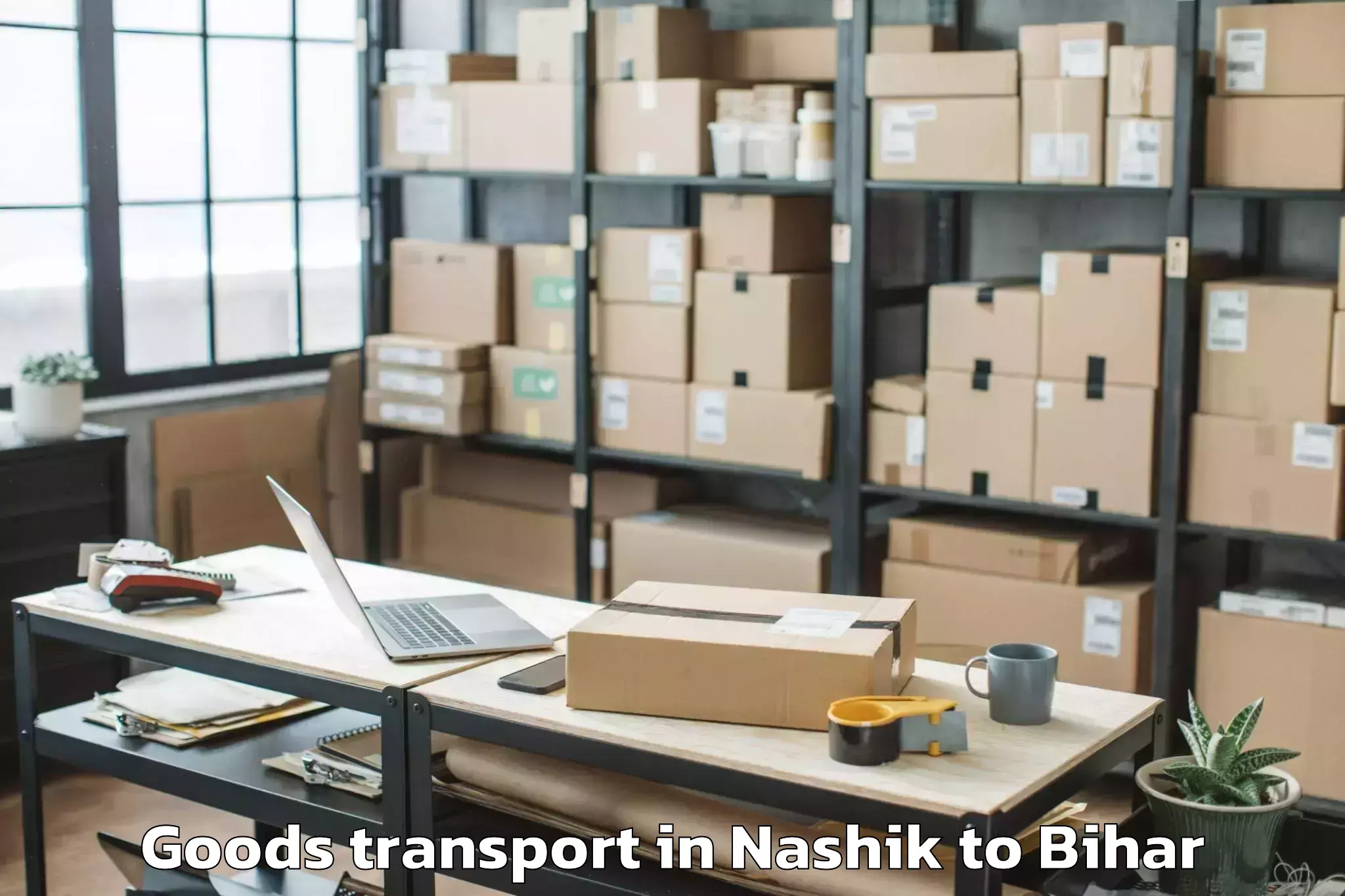 Quality Nashik to Lauriya Goods Transport